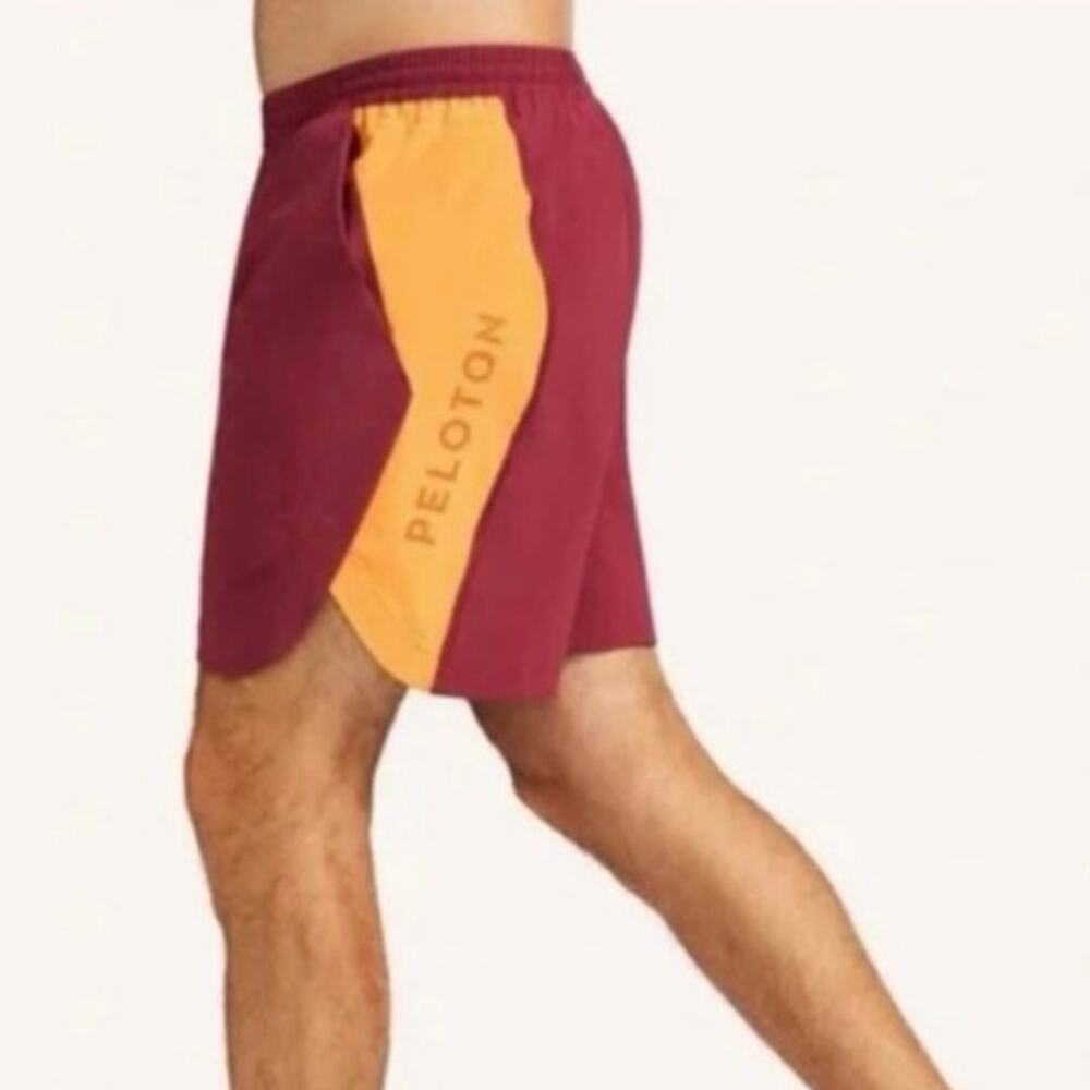 Peloton Men’s Speed 7” Lined Velocity Shorts Red Orange - Size L